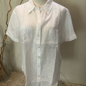 Lily Pulitzer Lynne Button down Linen shirt